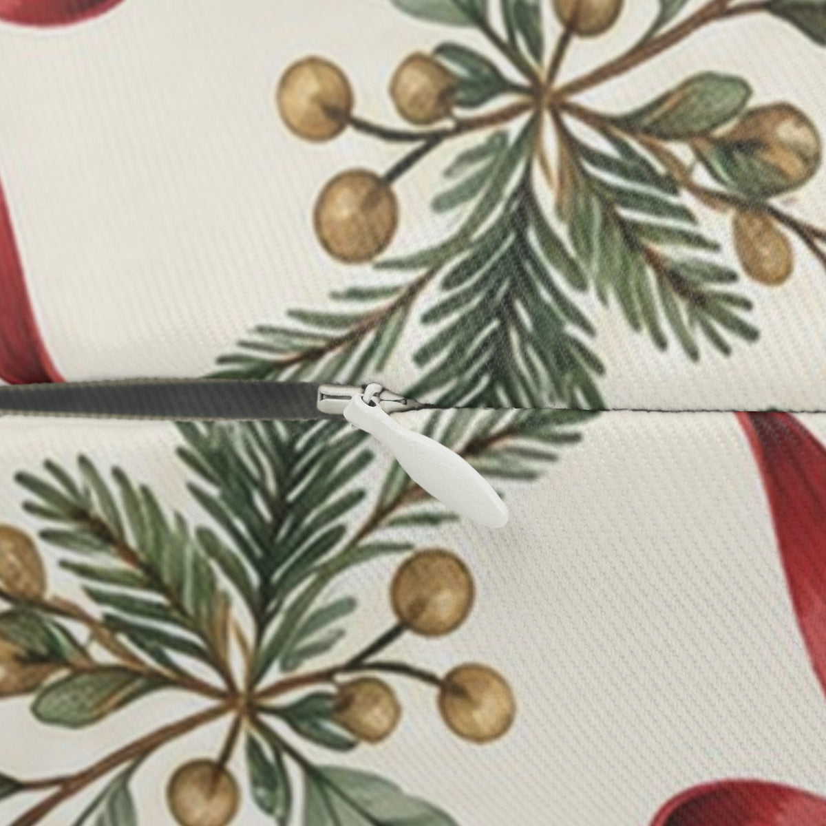 Cranberry Ribbon Pillow