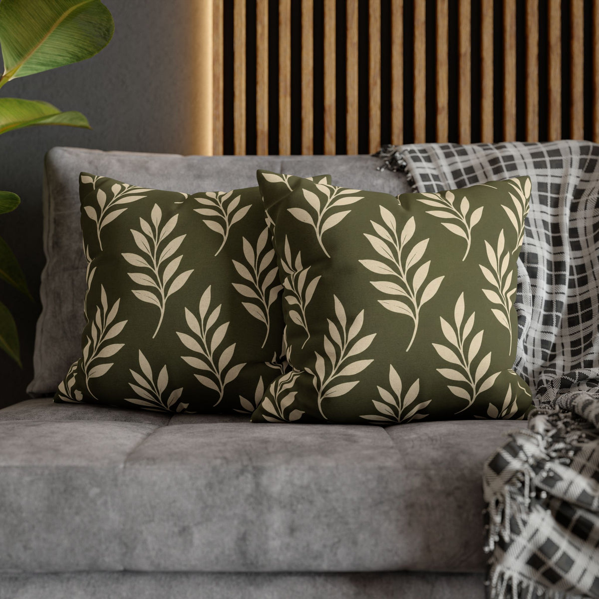 Olive Canopy Pillow Cover