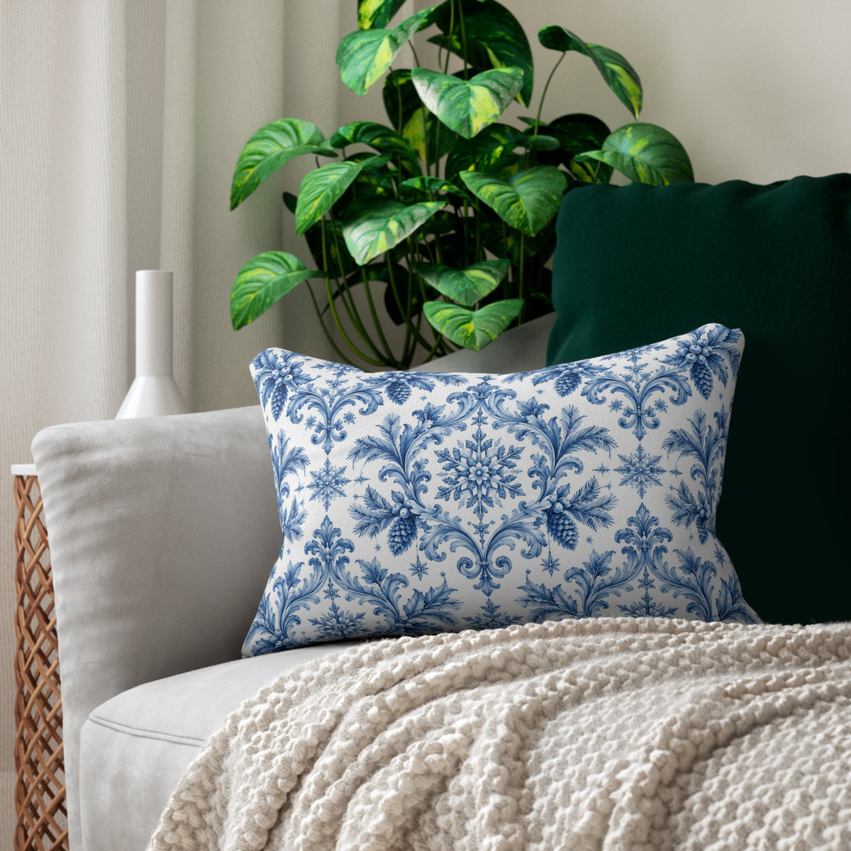 Frosted Manor Pillow