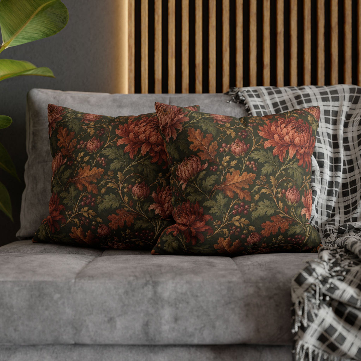 Autumn Rose Pillow Cover