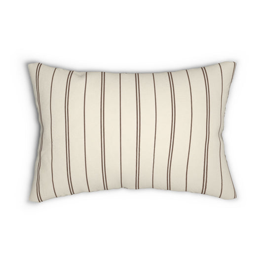 Cocoa Pinstripe Pillow