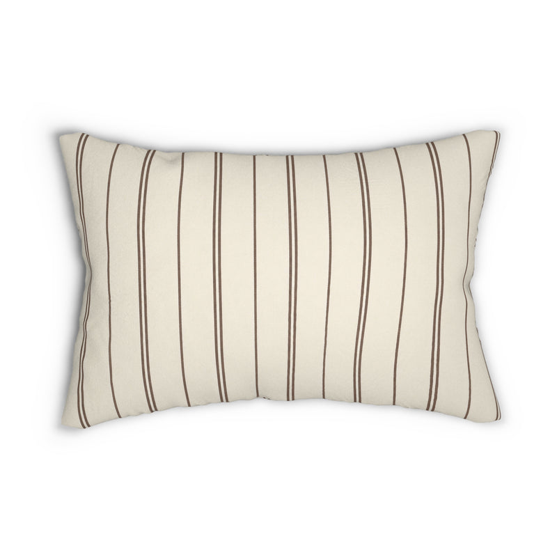 Cocoa Pinstripe Pillow