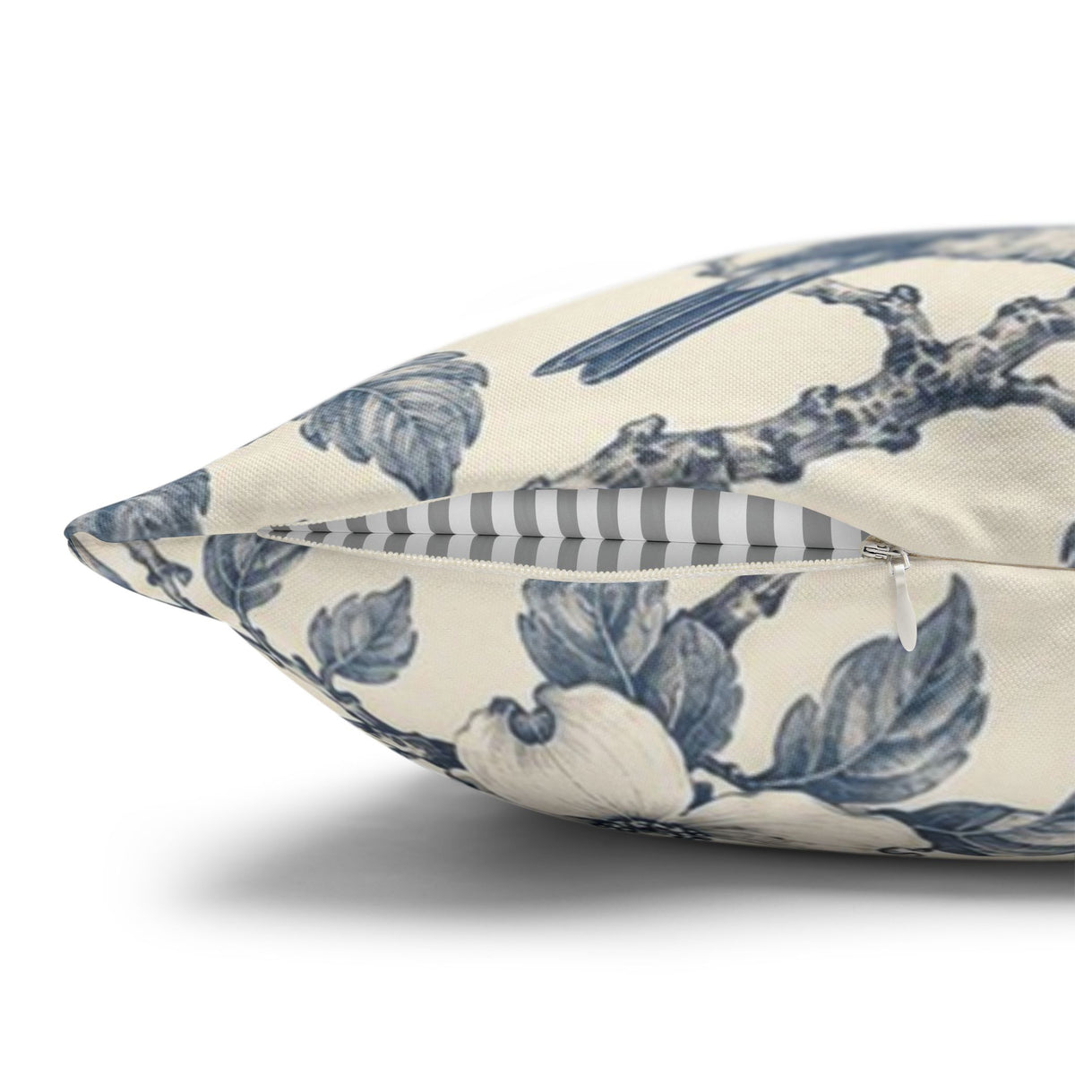 Bluebird Toile Pillow Cover