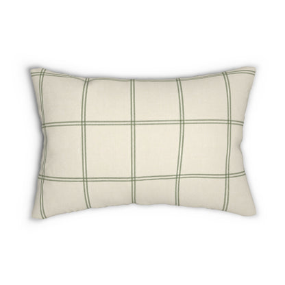 Sage Windowpane Pillow
