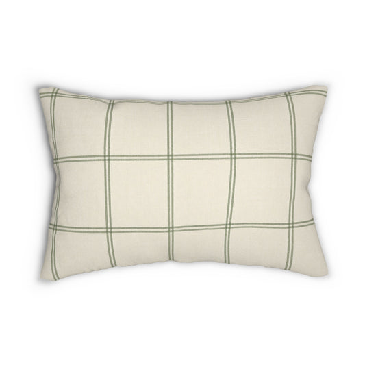 Sage Windowpane Pillow