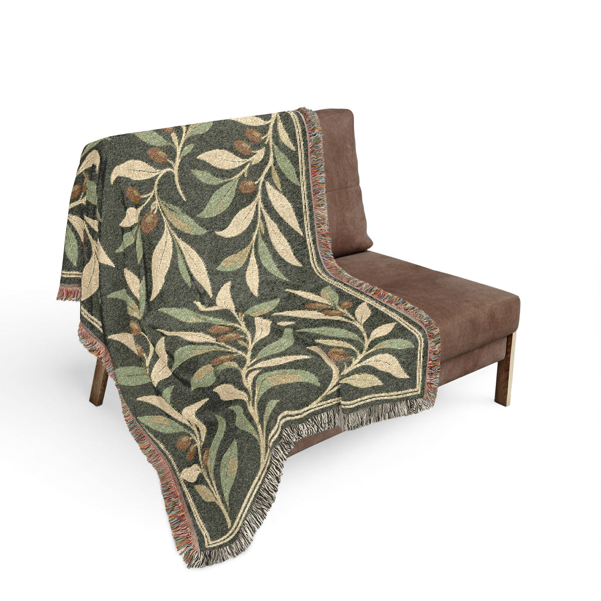 Olive Grove — Woven Throw Blanket