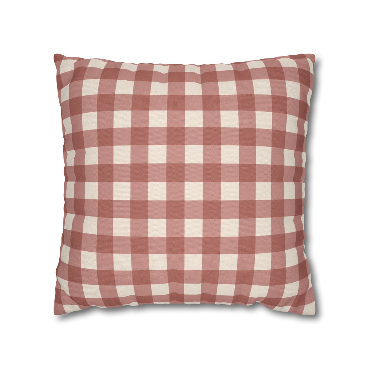 Rosewood Check Gingham Pillow Cover — 18 × 18 in