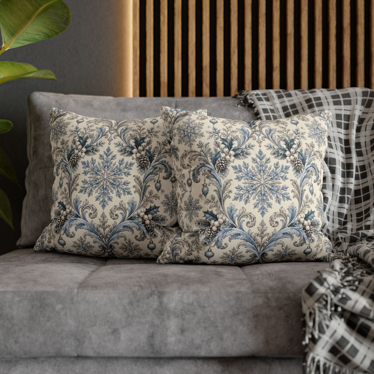 Silver Palace Pillow Cover