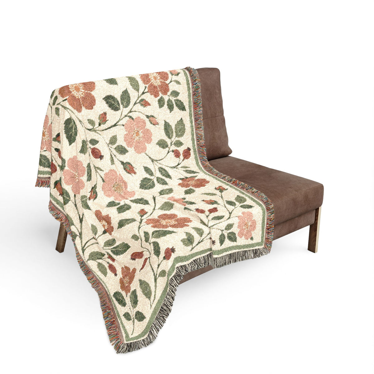 Rosehip Cottage — Woven Throw Blanket