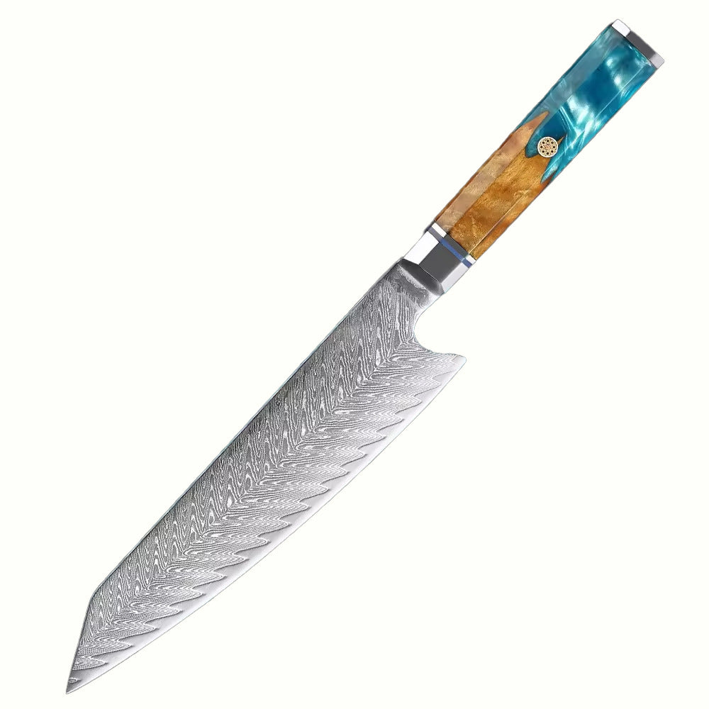 Japanese-Style Kitchen Knives with Wood Handles