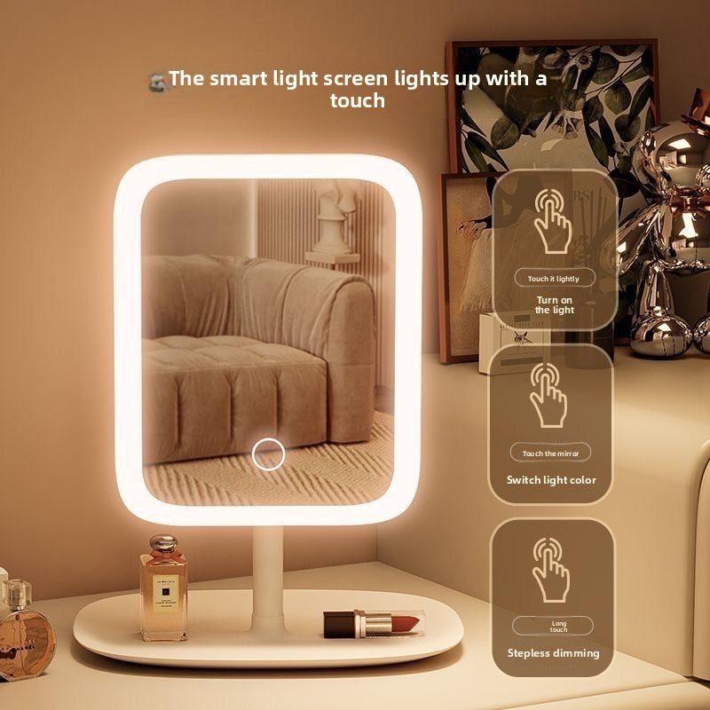 USB Lighted Tabletop Makeup Mirror