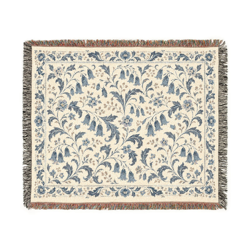 Bluebell Manor — Woven Throw Blanket
