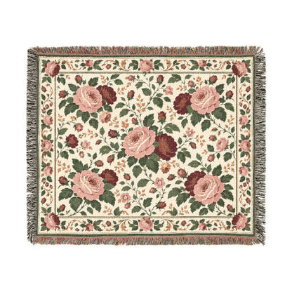 Victorian Rose — Signature Woven Throw