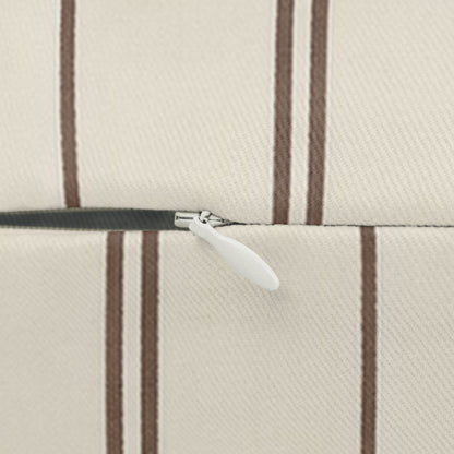 Cocoa Pinstripe Pillow