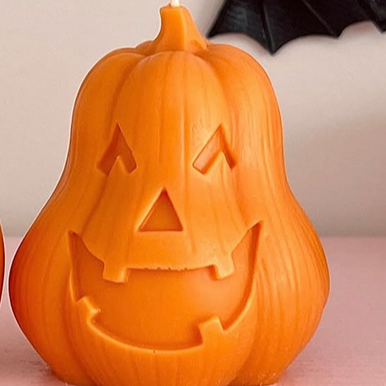 Pumpkin Scented Candles, Set of 2