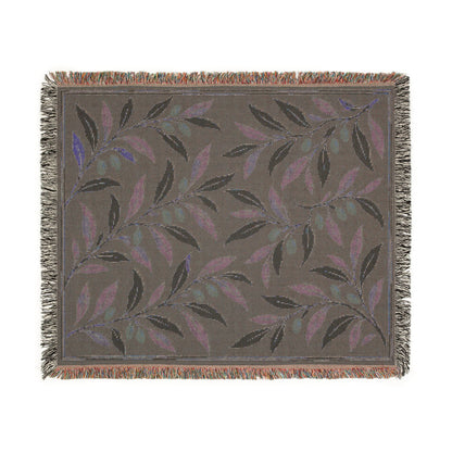 Olive Grove — Woven Throw Blanket