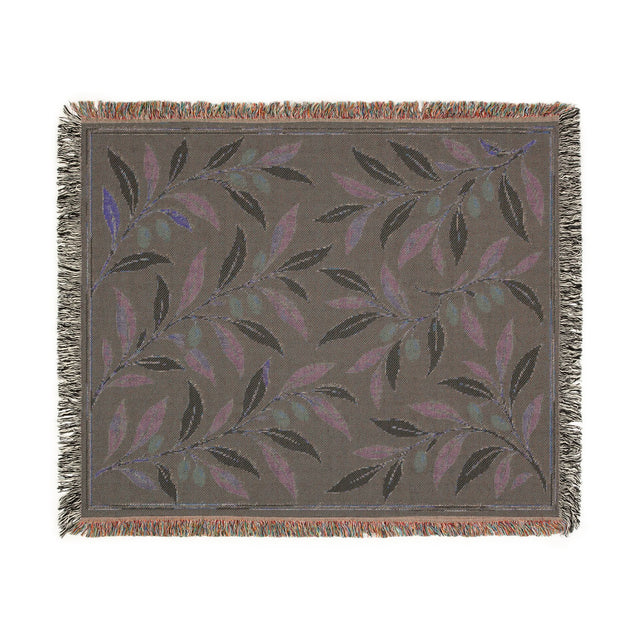 Olive Grove — Woven Throw Blanket