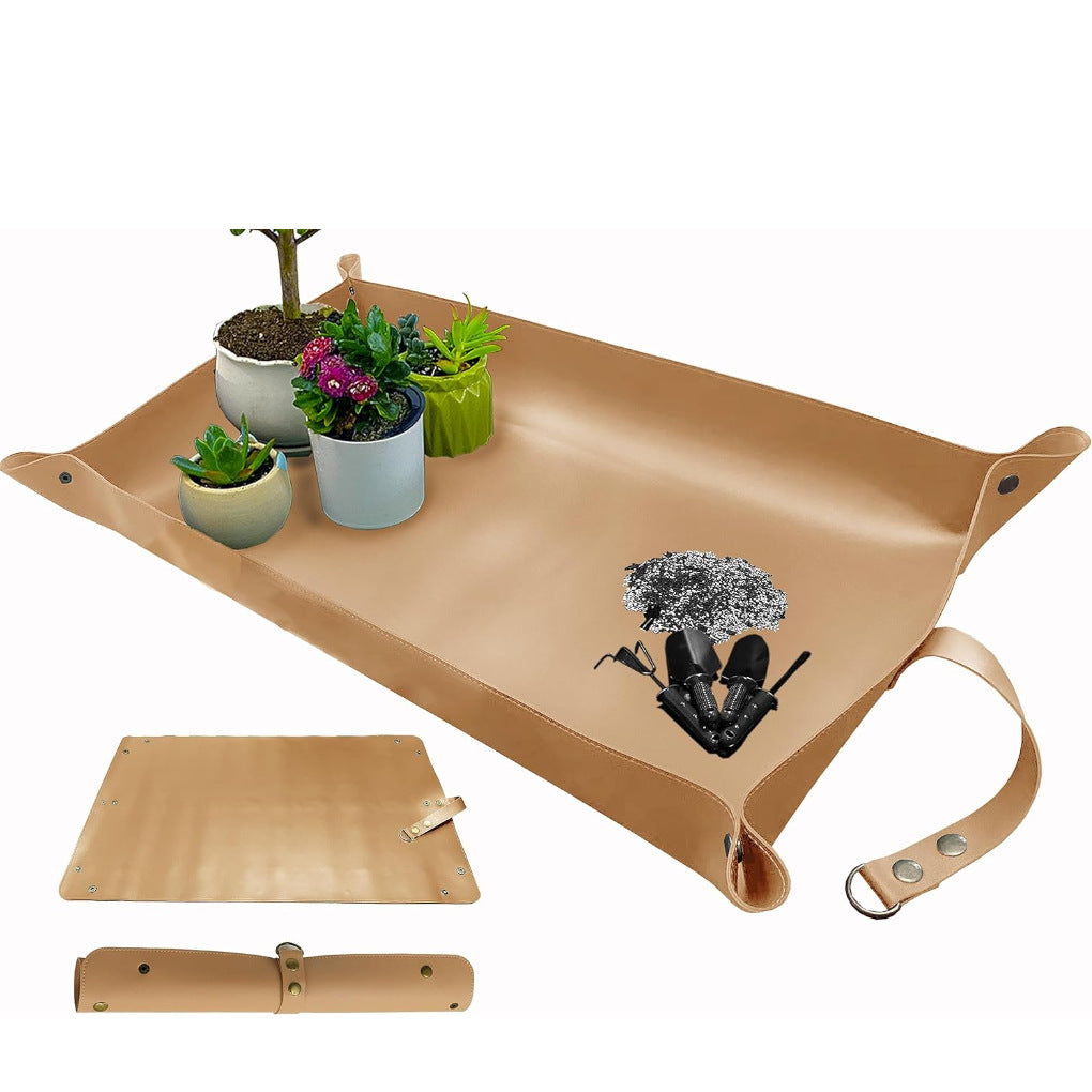 Faux Leather Plant Potting Mat