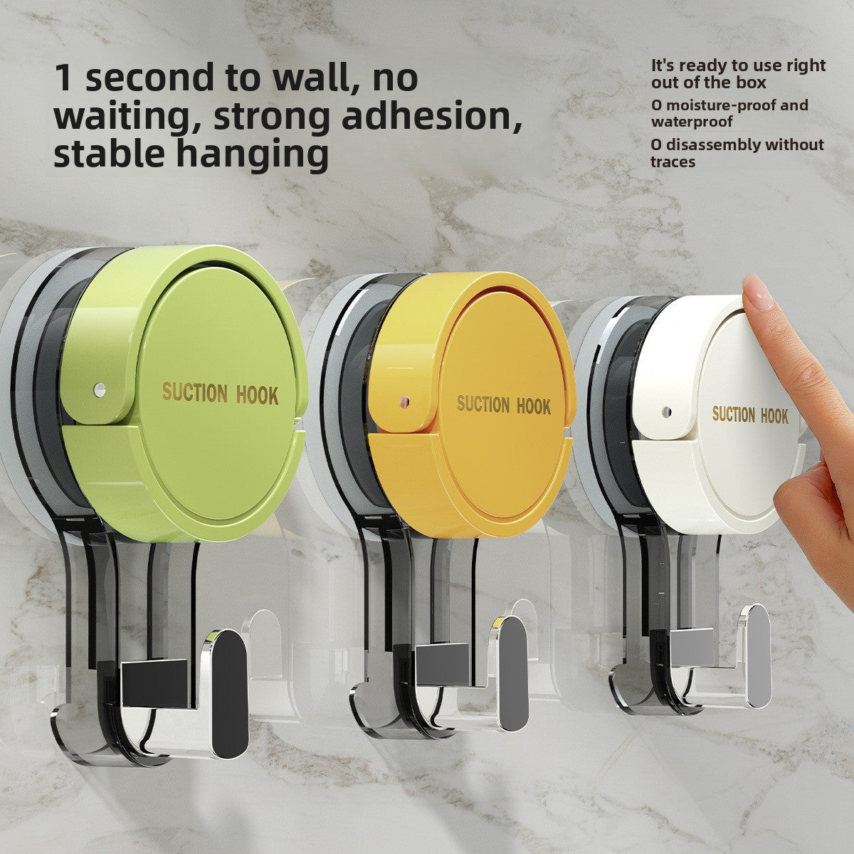 No-Drill Suction-Cup Hook