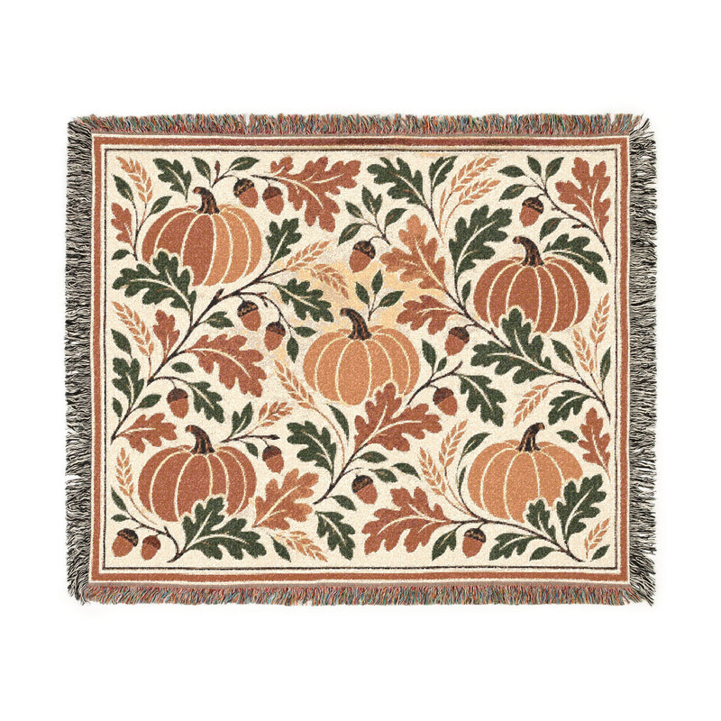 Amber Harvest — Woven Throw Blanket