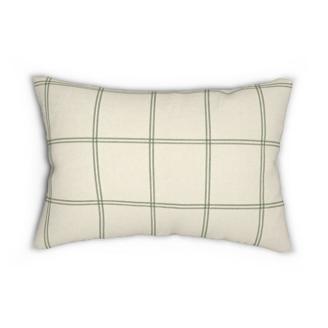Sage Windowpane Pillow