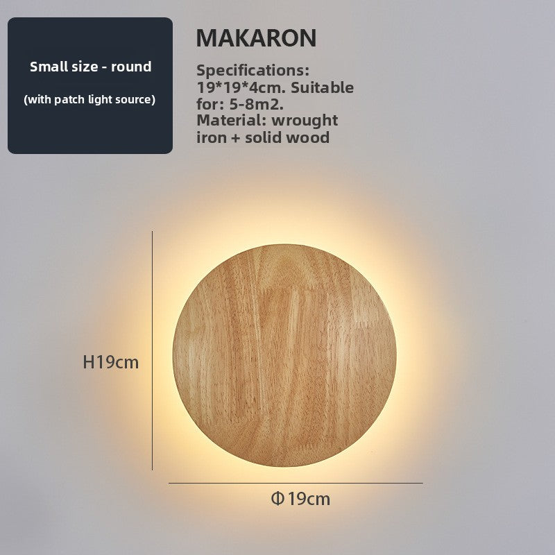Ambient Warm Light Wooden Wall Lamp for Hallway and Corridor