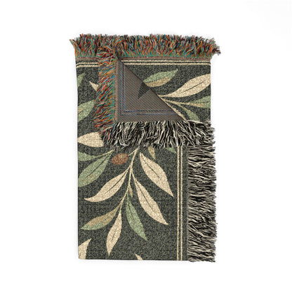 Olive Grove — Woven Throw Blanket