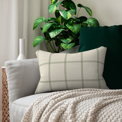 Sage Windowpane Pillow