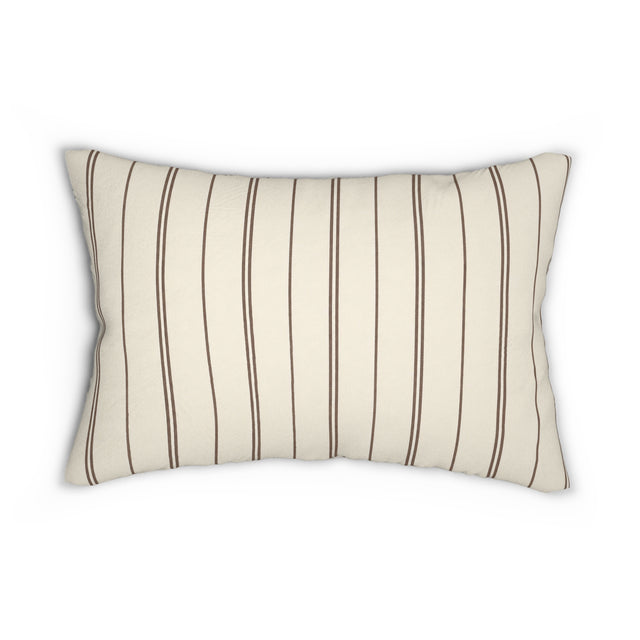 Cocoa Pinstripe Pillow