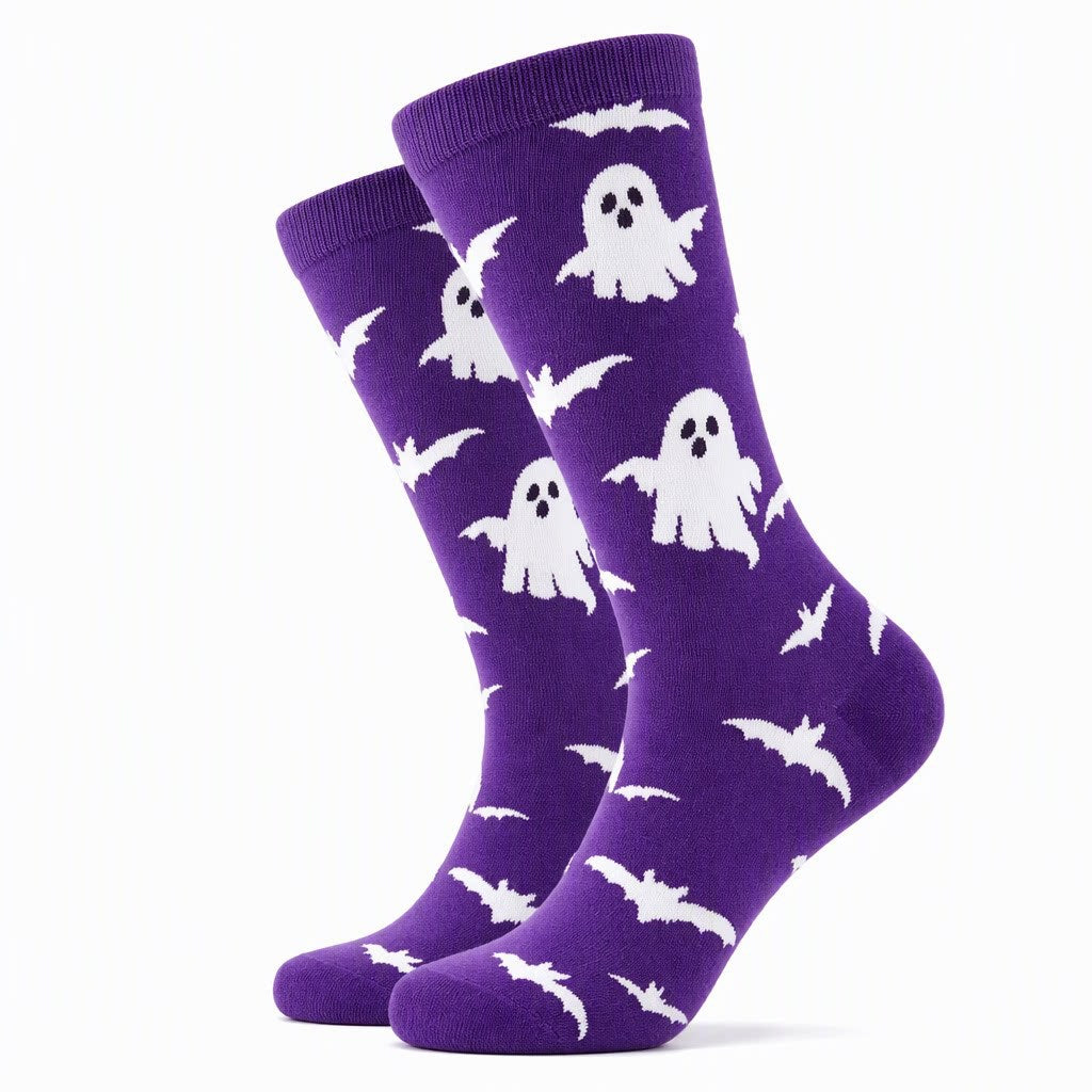 Halloween Cotton-Blend Mid-Calf Socks