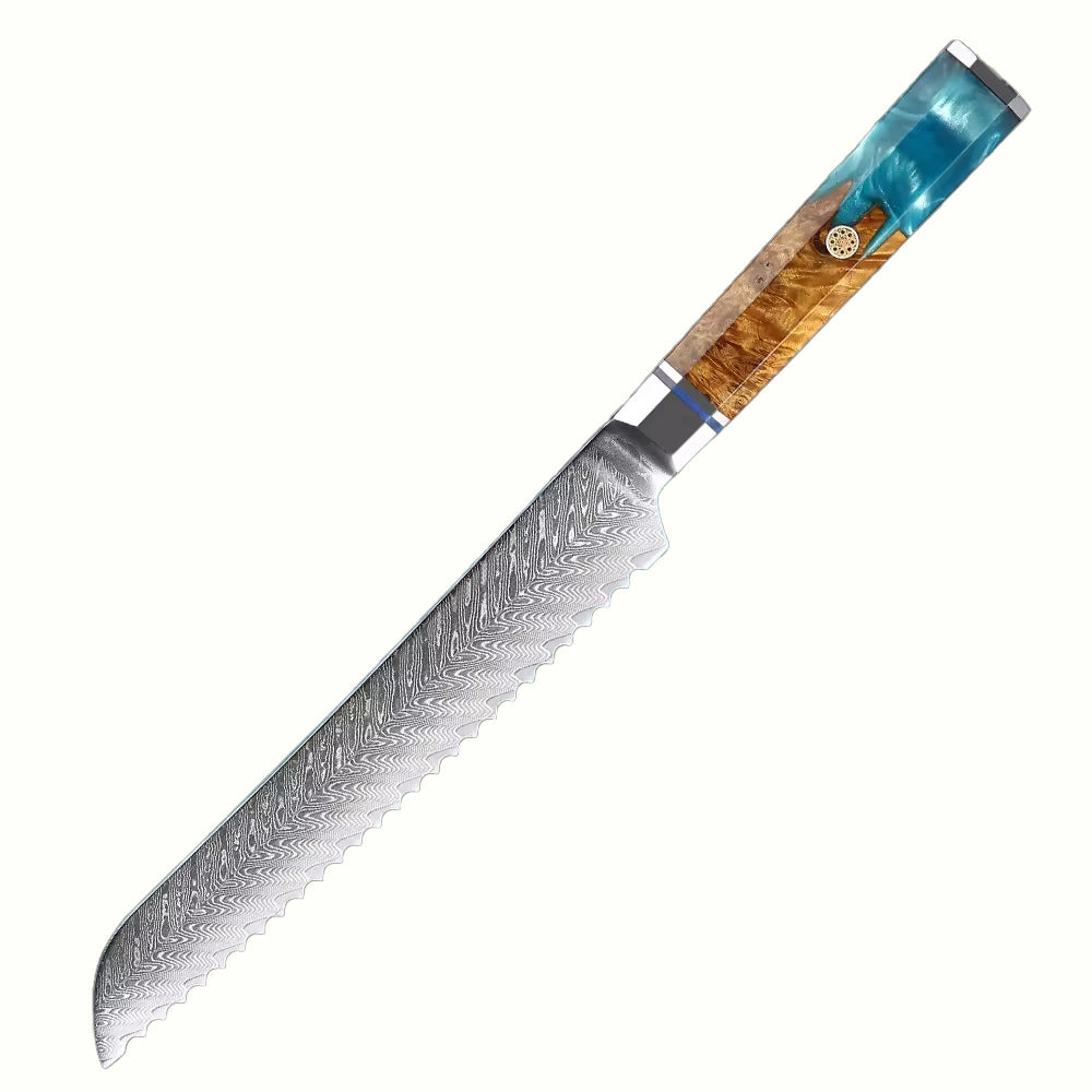 Japanese-Style Kitchen Knives with Wood Handles