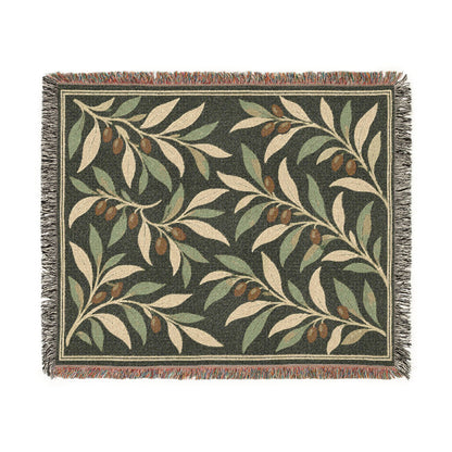Olive Grove — Woven Throw Blanket
