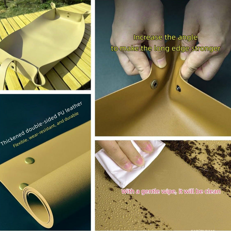 Faux Leather Plant Potting Mat