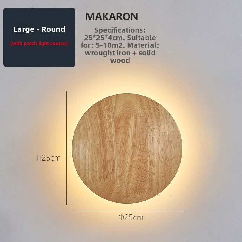 Ambient Warm Light Wooden Wall Lamp for Hallway and Corridor
