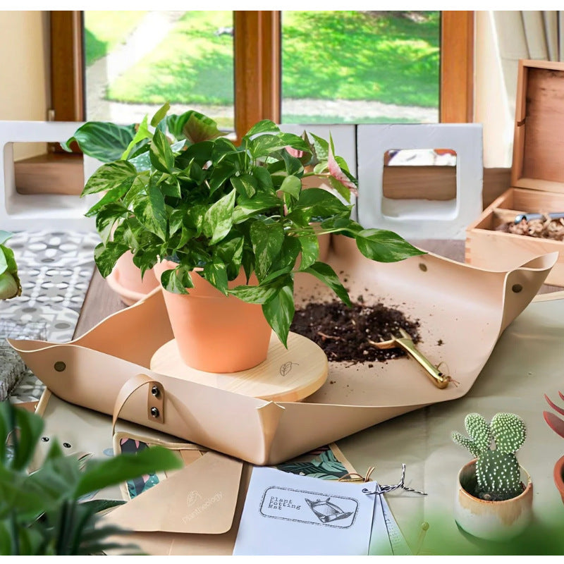 Faux Leather Plant Potting Mat