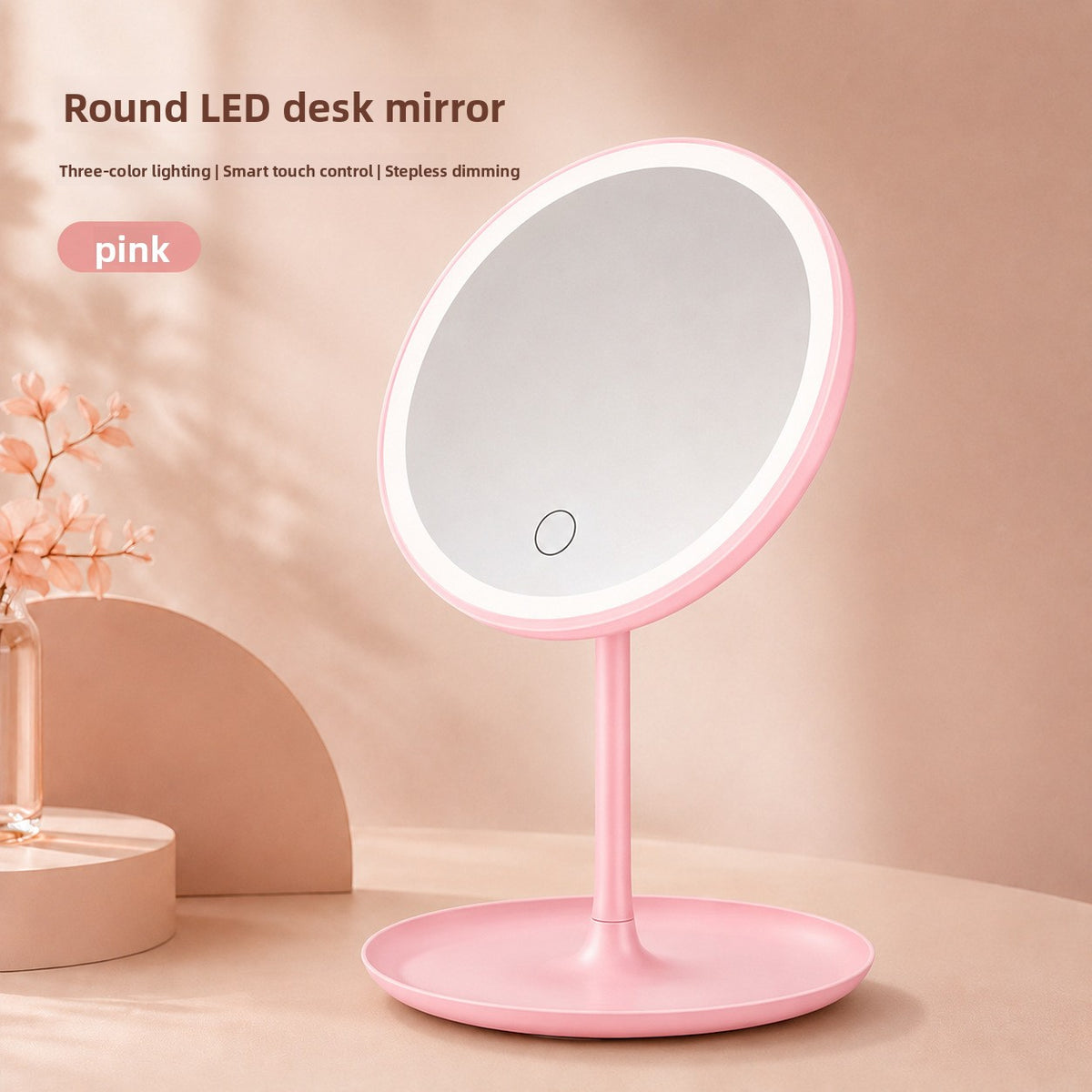 USB Lighted Tabletop Makeup Mirror