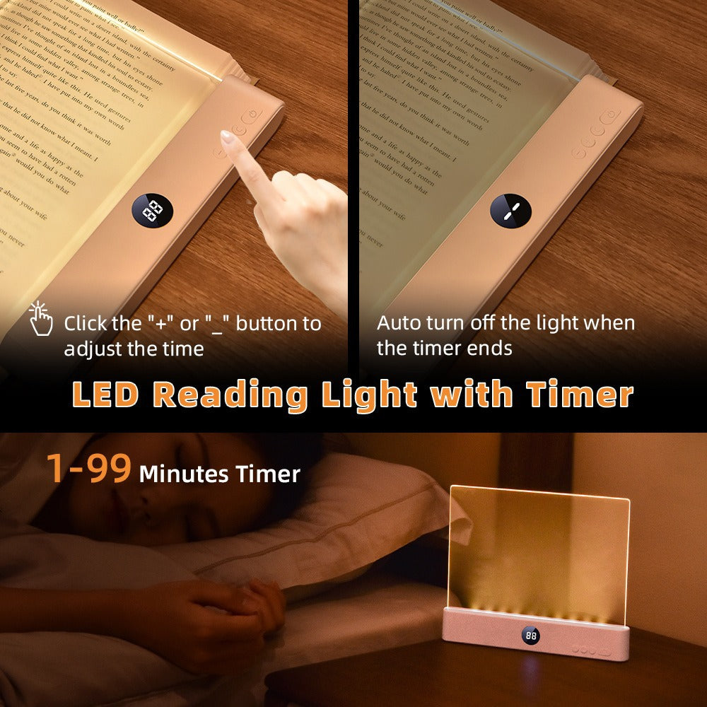 USB Rechargeable Reading Light Panel with Timer