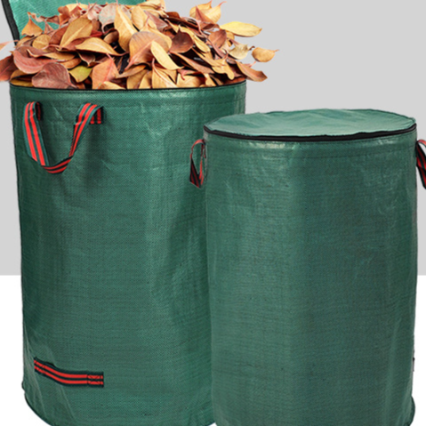 Garden Leaf Collection Bag with Lid