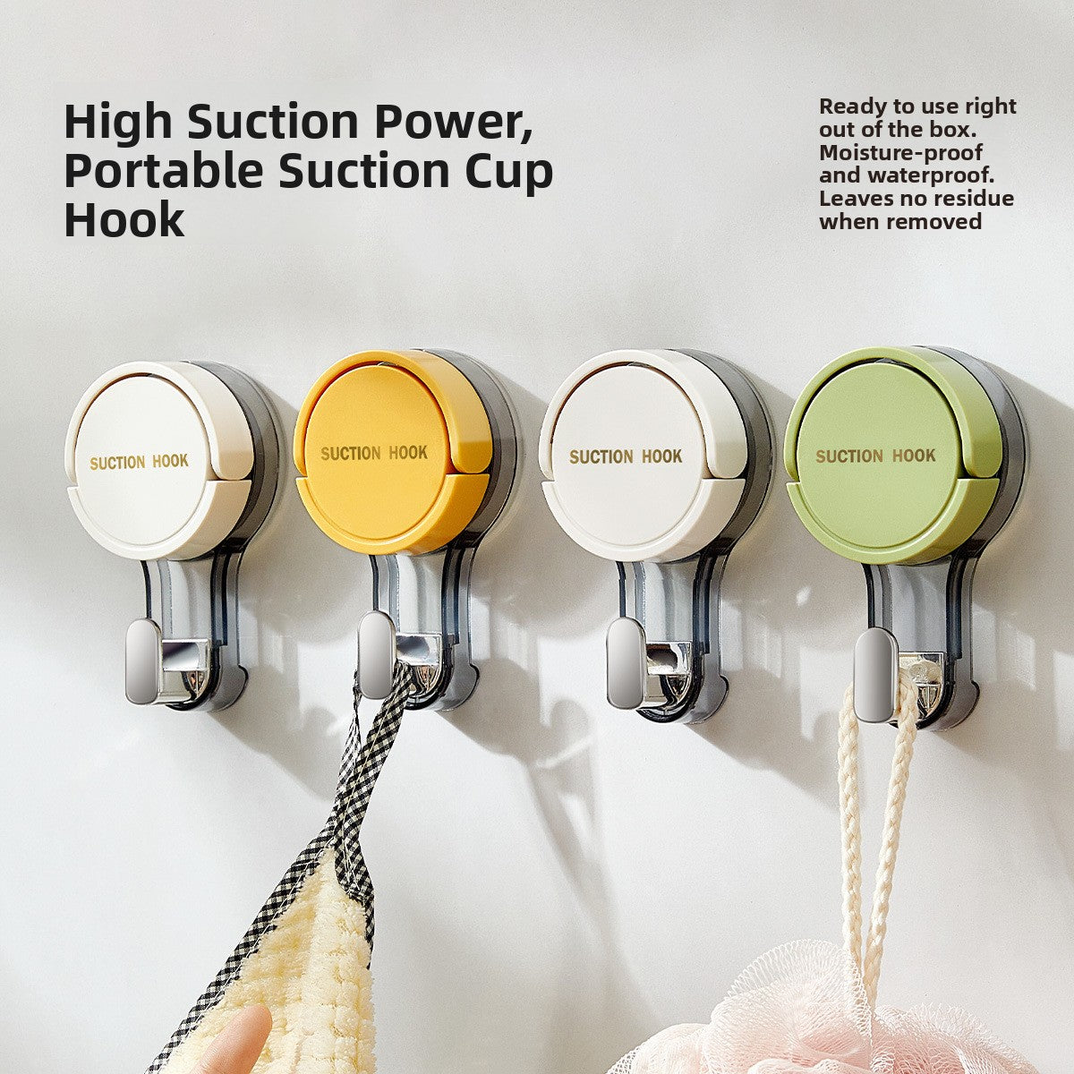 No-Drill Suction-Cup Hook