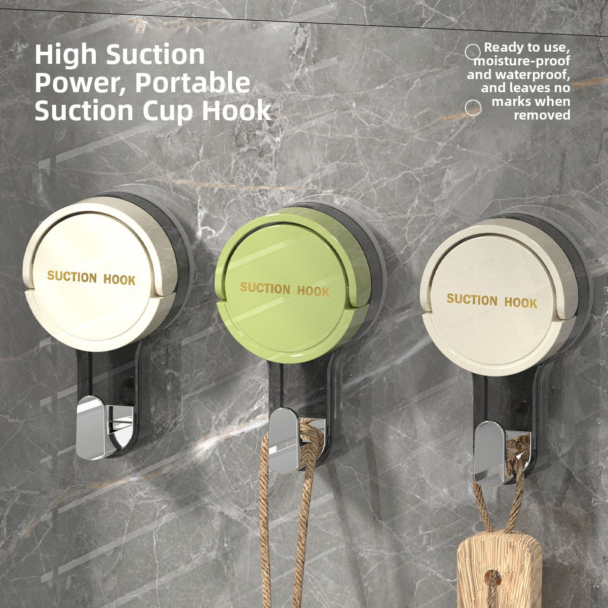 No-Drill Suction-Cup Hook