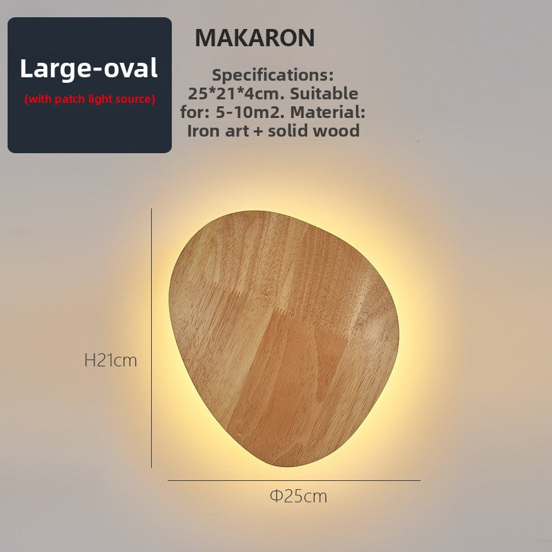 Ambient Warm Light Wooden Wall Lamp for Hallway and Corridor