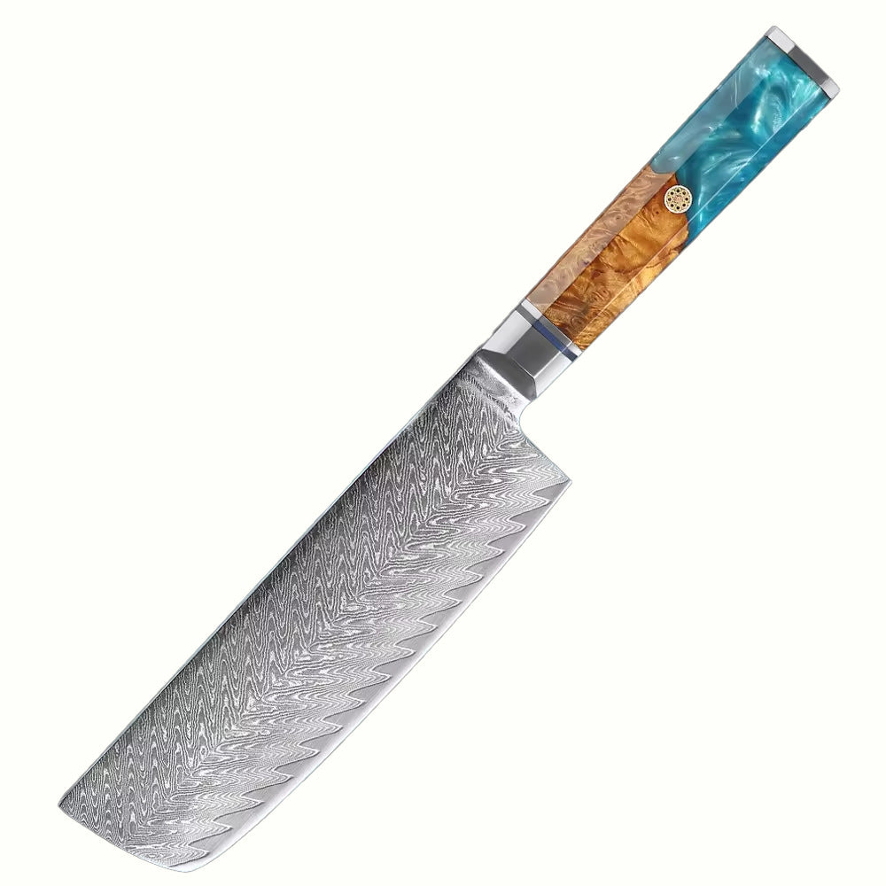 Japanese-Style Kitchen Knives with Wood Handles