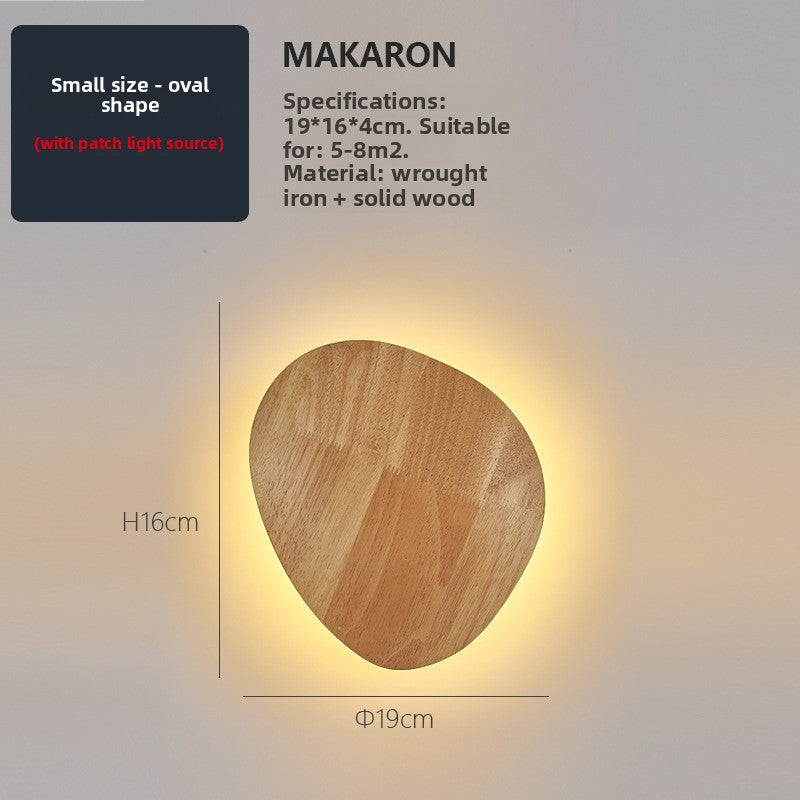 Ambient Warm Light Wooden Wall Lamp for Hallway and Corridor